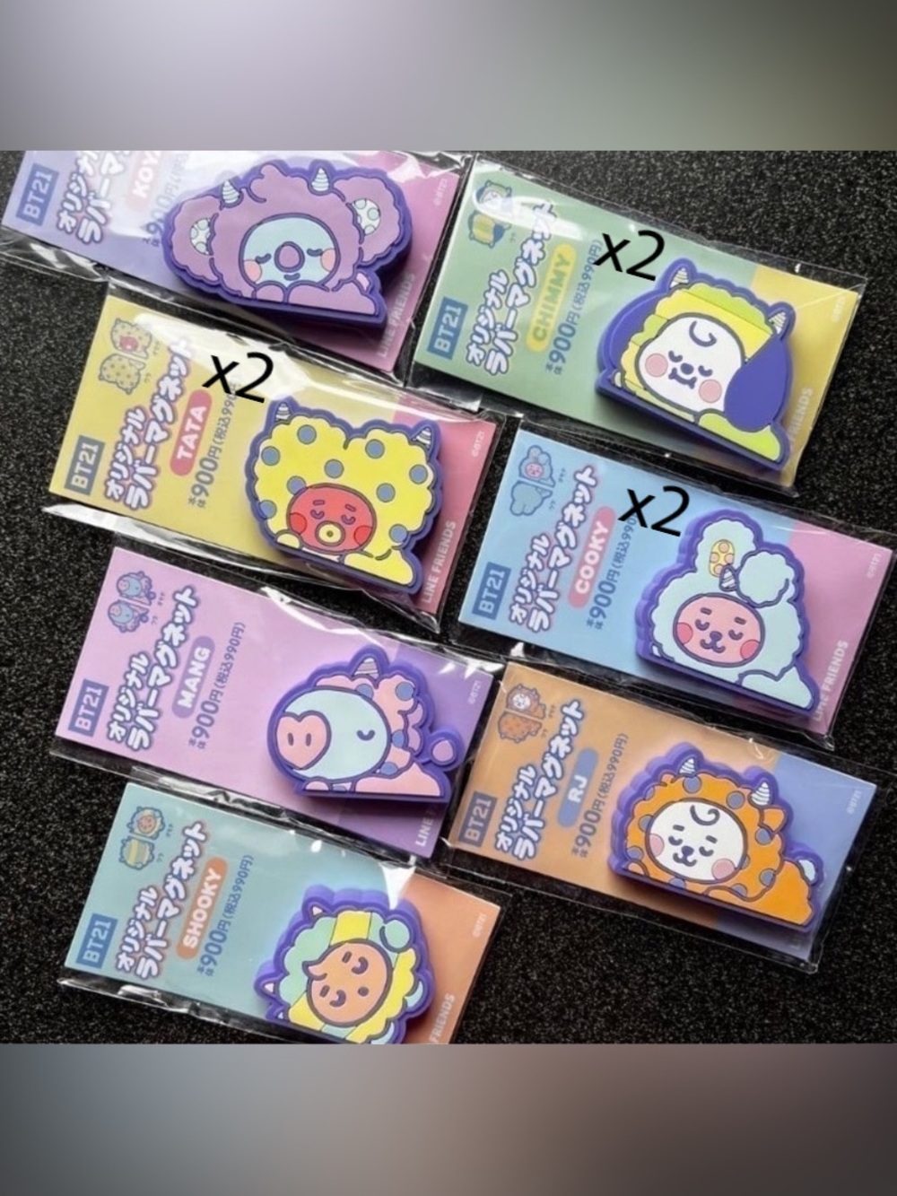 BT21 Monster Magnets from Japan | 10 MAGNETS